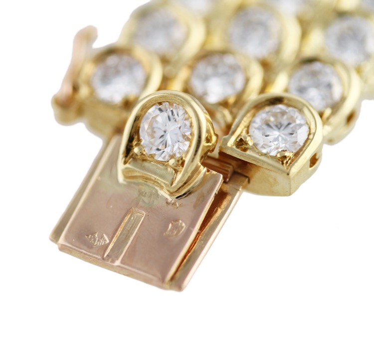18 Karat Gold and Diamond Bracelet by Van Cleef & Arpels, France