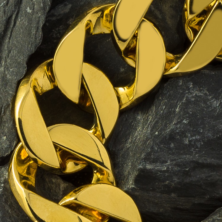 18 Karat Yellow Gold Curb Link Bracelet by Verdura