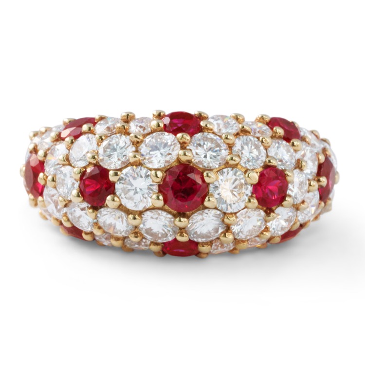 Tiffany & Co Ruby and Diamond Ring