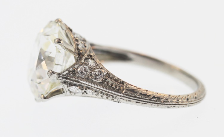 Edwardian Platinum and Diamond Ring