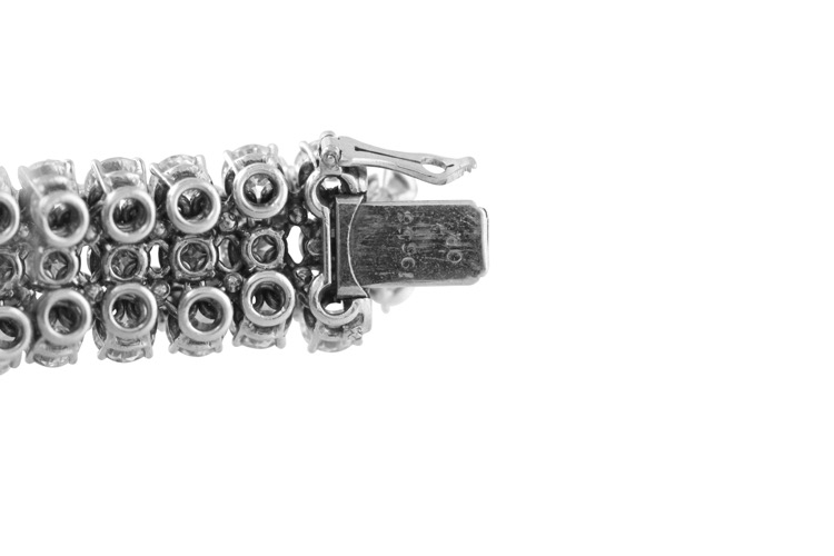 Platinum and Diamond Bracelet by Van Cleef & Arpels, France, 1969