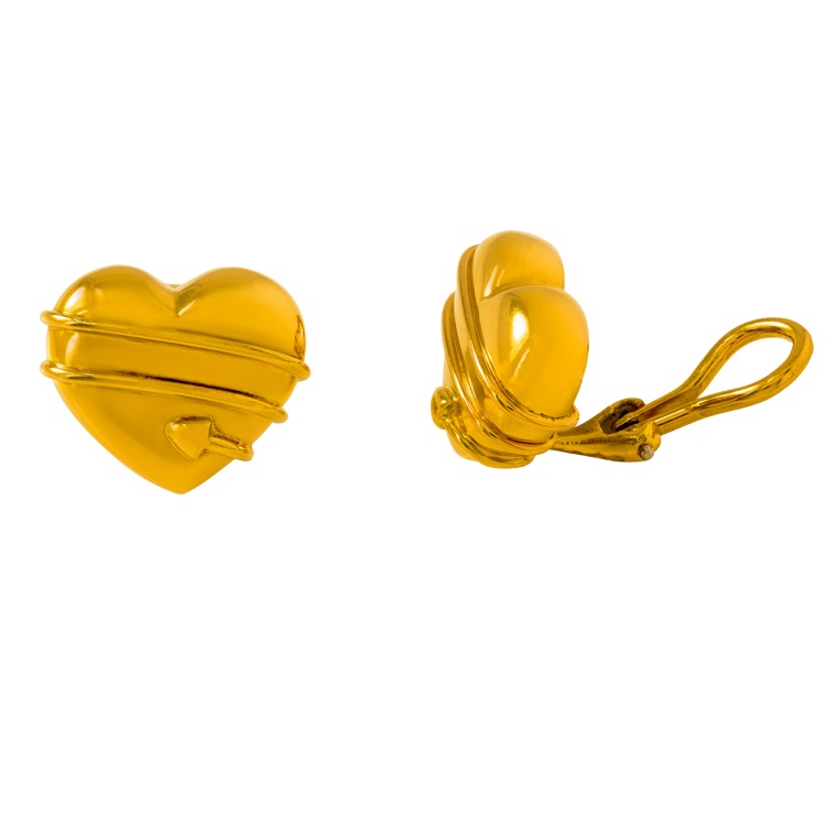 18 Karat Yellow Gold Earrings by Tiffany & Co