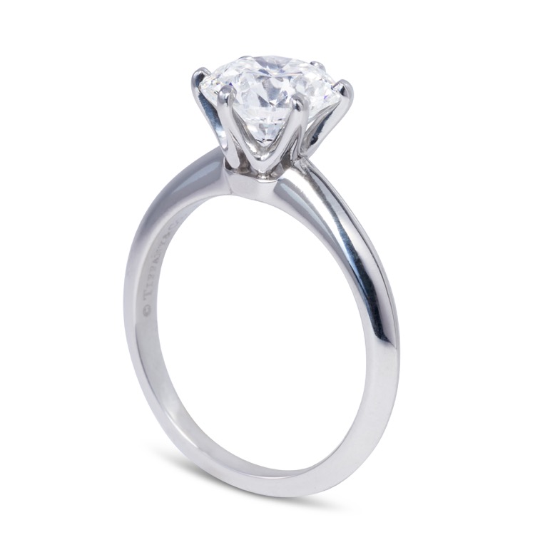 Tiffany & Co Platinum Solitaire Ring