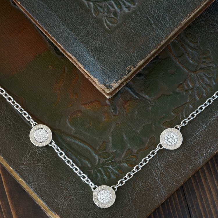 Bulgari Diamond and Onyx Reversible Bulgari Bulgari Necklace 