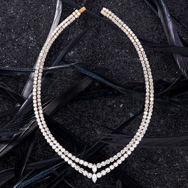 Cartier Deux Lignes Diamond Necklace, French